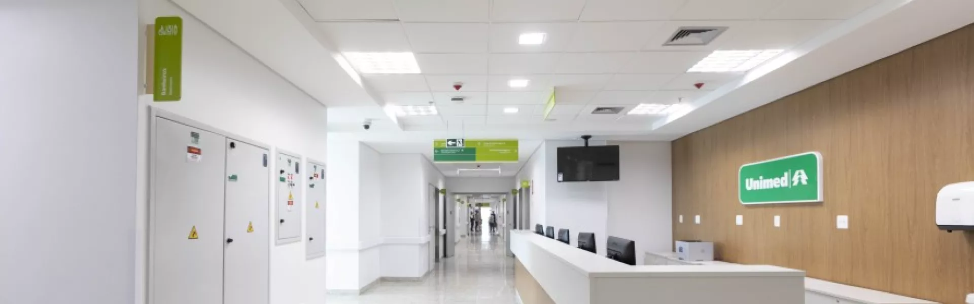Unidade da unimed na parte de dentro Unidade da unimed na parte de dentro